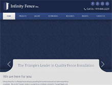 Tablet Screenshot of infinityfenceinc.com